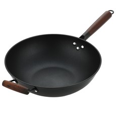 IH電磁爐適用碳鋼製炒鍋, 35cm, 1個