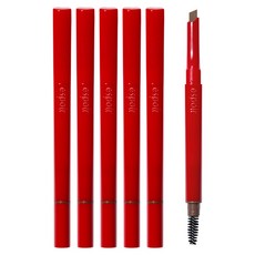 [비건뷰티] 에스쁘아 더브로우 이지 쉐이핑 펜슬 0.2g, 4호 라이트 브라운, 5개