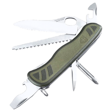 VICTORINOX 瑞士維氏10用單手開防滑刀殼瑞士刀 VICT-0.8461.MWCH 11.1cm 軍綠, 1支