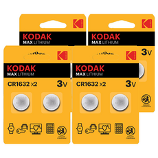 코닥 MAX 리튬 코인 건전지 CR1632 3V, 2개입, 4개