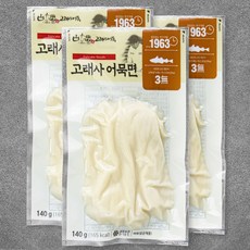 고래사어묵 어묵면, 140g, 3개