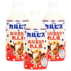 Asahi 朝日 可爾必思 森永牛奶煉乳風味飲, 480ml, 3瓶