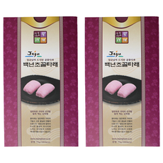 전통 궁중다과 꿀타래 백년초, 70g, 2개