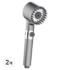 Sheriel 浴室用高級刷頭過濾蓮蓬頭, 2個, 灰色