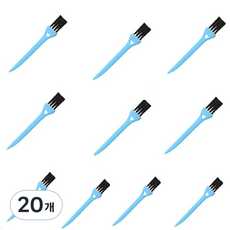 Dahaeyu 刮鬍刀清潔刷 黑色 + 藍色, 1入, 20個