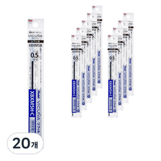 펜텔 비쿠냐 볼펜 리필 XBXM5H-C 0.5mm, 청, 20개