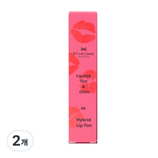 Rivecowe 唇彩, No.2 Hybrid Pink, 2支, 6g