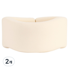 리빙포켓 편안한 프리미엄 목 보호대 화이트, 2개