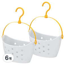 이노마타 아이비 빨래집게 보관함 3119, 화이트, 6개