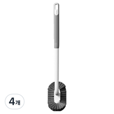 생활공식 틈새 커브 화장실 변기솔, 화이트, 4개