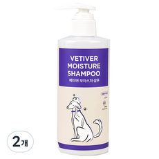 웨거스 강아지 베티버 모이스처 저자극 샴푸, 300ml, 1개입, 2개