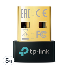 티피링크 블루투스 5.4 나노 USB 어댑터, UB500, 혼합색상, 5개