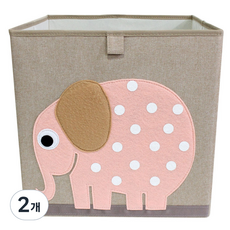 VIC 애니멀 수납 정리함, 코끼리, 2개