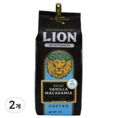 LION COFFEE 香草&夏威夷果低咖啡因研磨咖啡粉, 283g