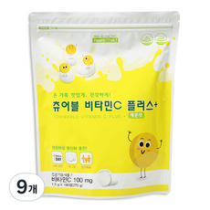 헬퍼장 츄어블 비타민 C 플러스 영양제, 180정, 9개