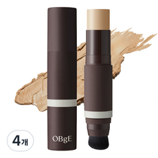 OBge 내추럴 커버 남성 파운데이션 13g, 3호 샌드, 4개