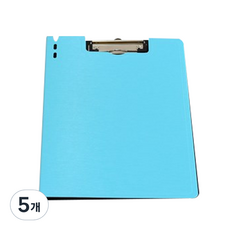 양면 파일 철 컬러 클립보드 서류 결재 판 A4, 랜덤 발송, 5개