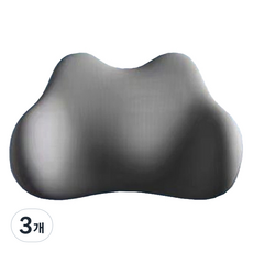擁抱好眠 讓腰部舒適的高密度記憶棉腰椎腰枕, 灰色, 3個