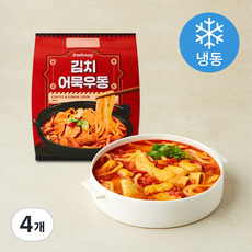 프레시지 김치어묵우동 2인분 (냉동), 580g, 4개