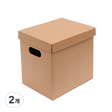 DIY牛皮紙收納盒 24 x 30 cm, 單一顏色, 2個