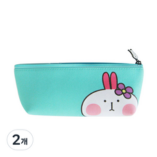고속토끼 슬림 펜슬케이스, 민트, 2개