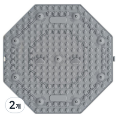 Allincell 實用足部按摩墊 55 x 55 cm, 2個, 灰色