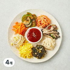 남도애꽃 풍성한 나물 비빔밥, 370g, 4개