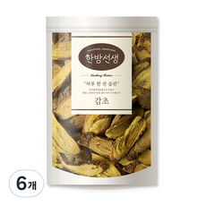 한방선생 감초 한방재료, 400g, 6개