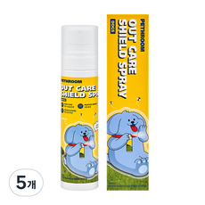 페스룸 강아지 아웃케어 쉴드 스프레이, 혼합색상, 100ml, 5개