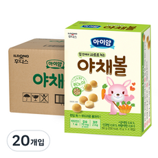 아이얌 볼과자, 야채맛, 60g, 20개