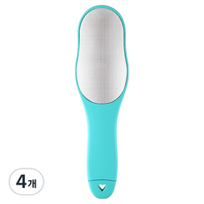 켈본 스텐 양면 발바닥 뒷꿈치 발 각질 제거기 코발트블루, 100g, 4개, 1개입