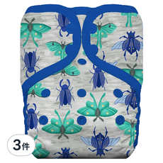 THIRSTIES 成長型 口袋式布尿布 有機棉 壓扣, Arthropoda, 3件