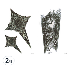 黃群通商特大型紋身貼紙 HB-034 HB-035, 混色, 2個