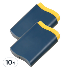 굄스 여행용 길다란 미니 알약 케이스 에메랄드그린 9.3 x 6.3 x 2 cm, 10개