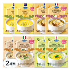歐洲 Fontana 杯湯 蘑菇 2入 + 玉米 2入 + 青花菜 2入 + 洋蔥 2入, 2套, 60g
