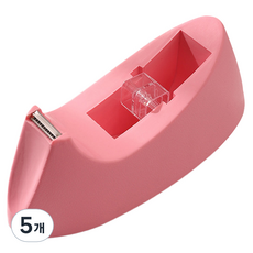 엘로템즈 마카롱 테이프 커터기 19 x 7.2 x 8.2 cm, 핑크, 5개