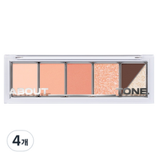 어바웃톤 리턴 투 베이직 섀도우 팔레트, 08 피치 브리즈, 4개