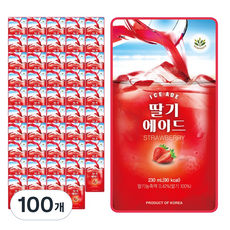 발란스그로우 딸기 에이드, 230ml, 100개