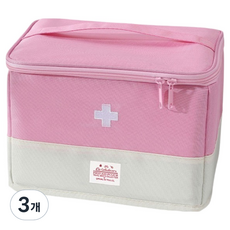 루네온 모던 휴대용 구급 가방 분홍색 2XL, 3개