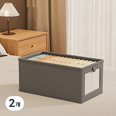 호랑나비 데일로그 옥스포드 적층형 메쉬 펜트리 리빙박스 오픈형, 02 gray, 2개