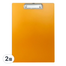 ABEL 力大牌 晶典磨砂壓克力板夾A4 66249-OR, 橘色, 2個