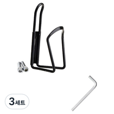 데일리온 가벼운 물병거치대 + 나사 + 공구 세트, 블랙, 3세트