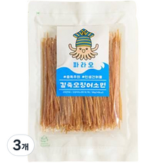 파라오 오징어 소면, 3개, 100g