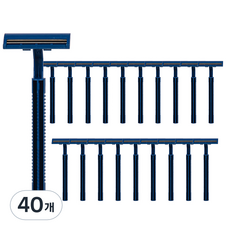 OnbU Clean Close 雙頭一次性剃須刀 藍色, 1入, 40個