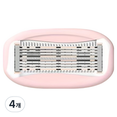 마켓링 여성용 고급 제모기 면도날 핑크, 4개, 1개입