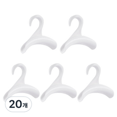 J-Meal 包包帽子圍巾多功能掛架, 白色, 20個