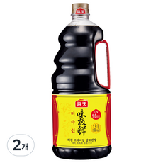해천 프리미엄 미극선 양조간장, 2개, 1.9L