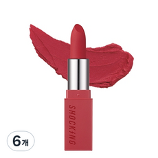 토니모리 더 쇼킹 립스틱 벨벳, 08 댄싱레거시, 3.5g, 6개