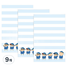 플라잉웨일즈 짱구는 못말려 메모패드 80 x 120 mm, 유치원, 80매, 9개