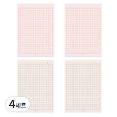 PAPERIAN Life Pad A5便條紙 2入組, 稿紙 粉紅色, 稿紙 米色, 4套